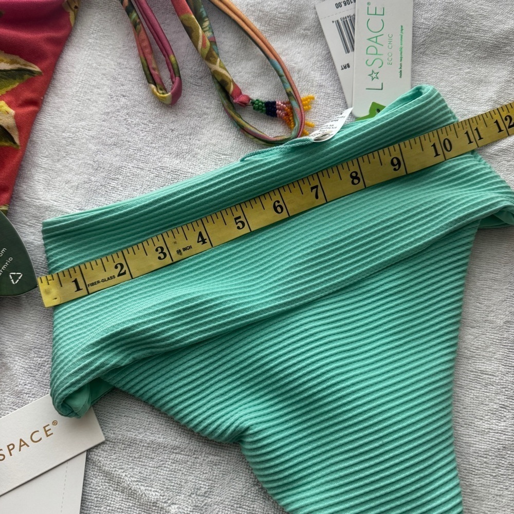 ✨Bundle ✨L*Space farm Rio Mint Green Bikini Bottom XS 3 pieces nwt - Picture 10 of 11